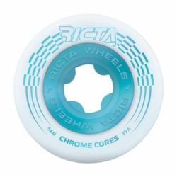 Ricta 54mm Chrome Core White Teal 99a Ruedas