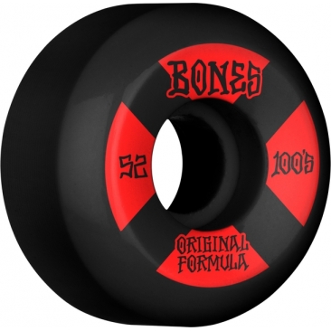 Bones 100s 52mm V5 4 Black Sidecut Rodas