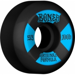 Bones 100s 53mm V5 4 Black Sidecut Räder