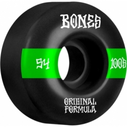 Bones 100s 54mm V4 14 Black Wide Wheels