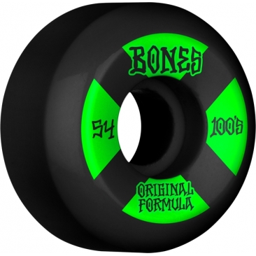 Bones 100s 54mm V5 4 Black Sidecut Wheels