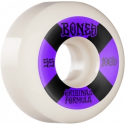 Bones 100s 55mm V5 4 White Sidecut 