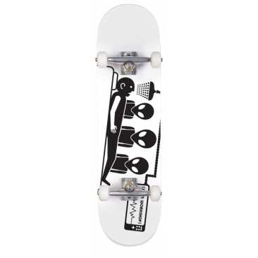 Alien Workshop 7.75 Abduction White Skateboard complet