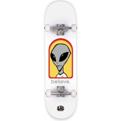 Alien Workshop 8.0 Believe White Skateboard complet