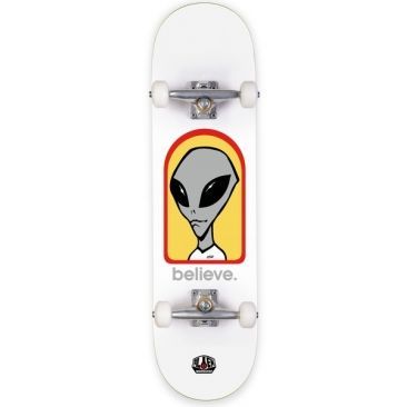 Alien Workshop 8.0 Believe White Compleet skateboard