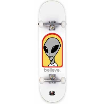 Alien Workshop 8.0 Believe White Skateboard complet