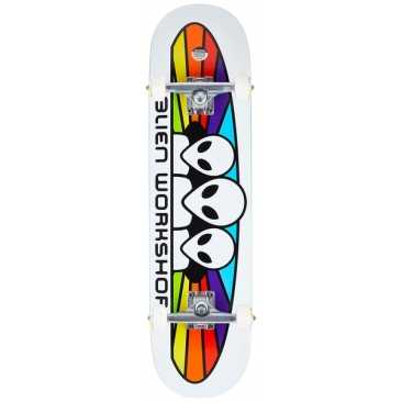 Alien Workshop 8.0 Spectrum White Skateboard complet