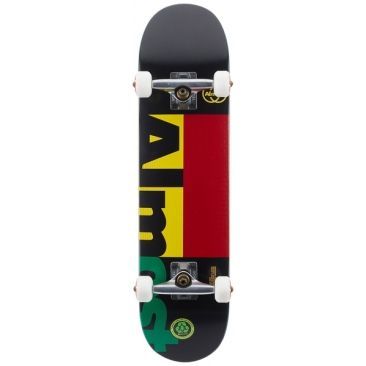 Almost 7.375 X 29.78 Ivy League Premium Black Complete skateboard