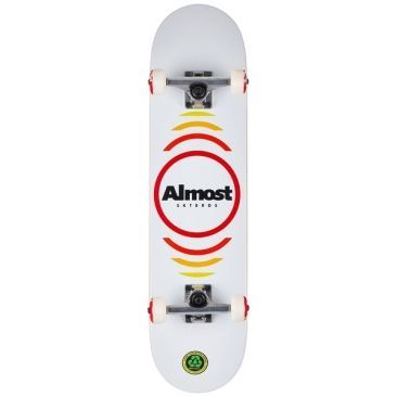 Almost 7.625 X 31.25 Reflex White Complete skateboard