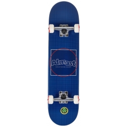 Almost 7.75 X 31.19 Dot Box Navy Complete skateboard