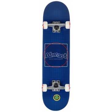 Almost 7.75 X 31.19 Dot Box Navy Skateboard complet