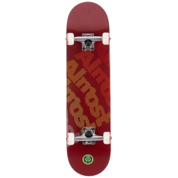 Almost 7.75 X 7.75 Light Bright Red Complete skateboard