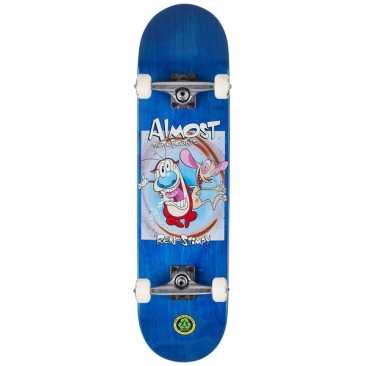 Almost 8.0 X 31.56 Ren and Stimpy Boxed Multi Skateboard complet