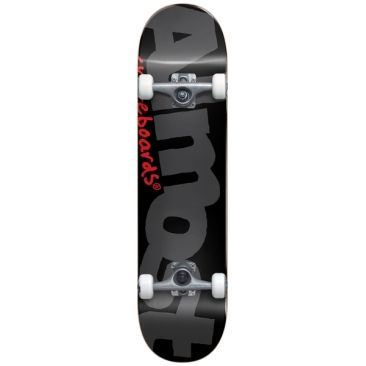 Almost 8.125 X 31.66 Logo Land Black Patineta completa