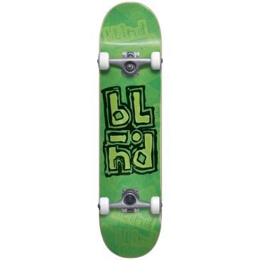 Blind 8.0 X 31.56 Og Stacked Stamp Greeen Skate completo