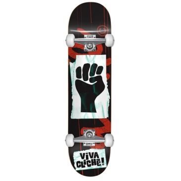 Cliché 7.75 X 31.18 Viva Cliche Red Black Skateboard completo