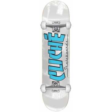 Cliché 8.0 X 31.56 Banco Blue White Skateboard complet