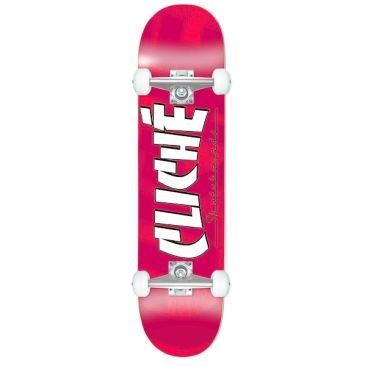 Cliché 8.0 X 31.56 Banco Red Skateboard complet