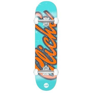 Cliché 8.0 X 31.56 Old Logo Blue Orange Complete skateboard