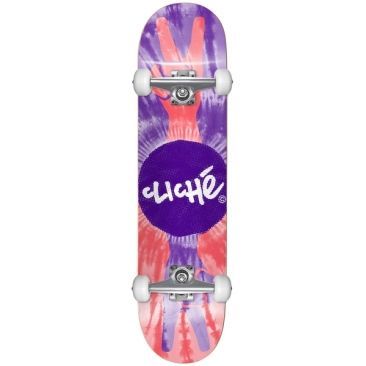 Cliché 8.0 X 31.56 Peace Purple Red Patineta completa