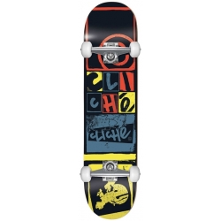 Cliché 8.0 X 31.6 Letter Press Black Skateboard complet