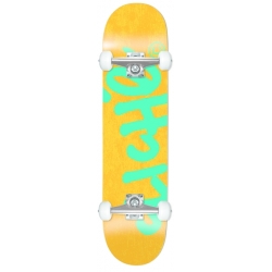 Cliché 8.25 X 32 Handwritten Orange Teal Skateboard complet