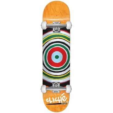 Cliché 8.25 X 32 Painted Circle Multi Skateboard complet