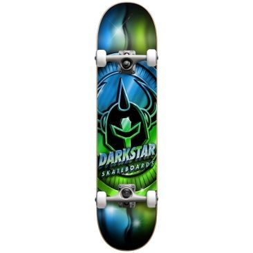 Darkstar 7.25 X 29.2 Anodize Soft Wheels Lime Blue Complete skateboard