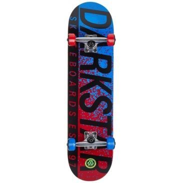 Darkstar 8.0 X 31.56 Wordmark Red Blue Patineta completa