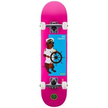 Enjoi 7.25 X 29.2 The Captain Pink Skateboard completo