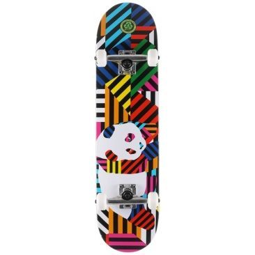 Enjoi 7.75 X 31.2 Panda Stripes Resin Soft Wh Multi Skateboard completo