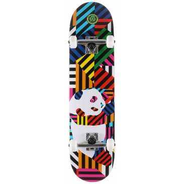 Enjoi 7.75 X 31.2 Panda Stripes Resin Soft Wh Multi Skateboard complet