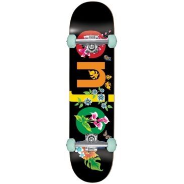 Enjoi 8.0 X 31.6 Flowers Black Skateboard completo