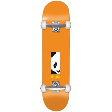 Enjoi 8.125 X 31.7 Box Panda Orange Skateboard completo