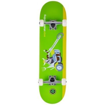 Enjoi 8.25 X 32 Chopper Green Skateboard completo