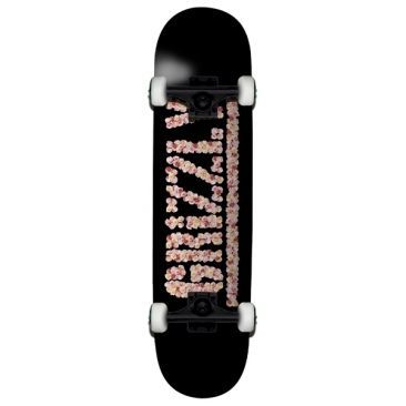 Grizzly 7.75 Every Rose Black Skateboard completo