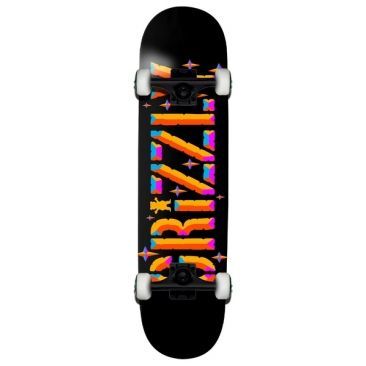 Grizzly 8.0 Beveled Black Skateboard completo