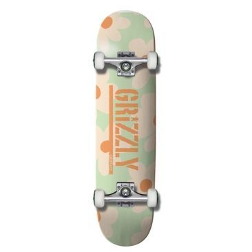 Grizzly 8.0 Power Flower Mint Skateboard completo