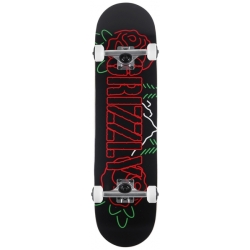 Grizzly 8.0 Rosebud Black Skateboard complet