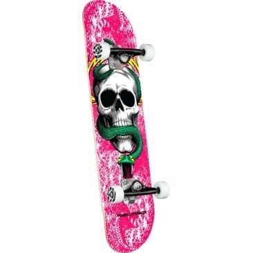 Powell Peralta 7.75 X 31.08 Skull and Snake Pink Skateboard completo