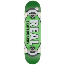 Real 8.0 X 31.8 Classic Oval Green Lg Komplettes Skateboard