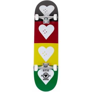 The Heart Supply 8.0 Squad Rasta Skateboard completo