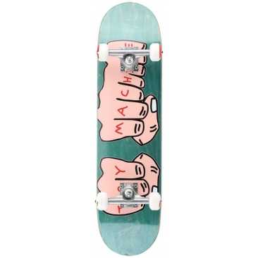 Toy Machine 7.38 X 29.63 Fists Woodgrain Mini Patineta completa