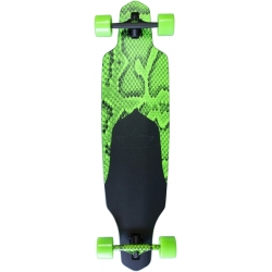 Dusters Longboard Channel Snakeskin 38.0 X 9.3 Grn Cruiser Longboard Complet