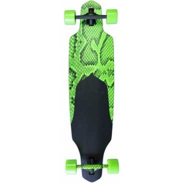 Dusters Longboard Channel Snakeskin 38.0 X 9.3 Grn Cruiser Longboard Complet