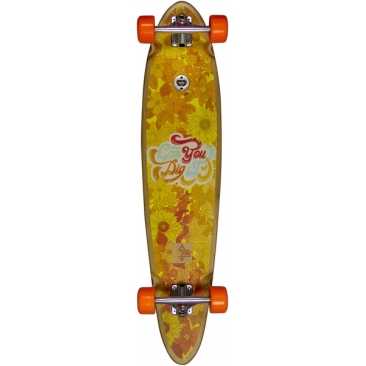 Dusters Longboard Dig It 40 Bamboo Orange Cruiser Longboard Complet