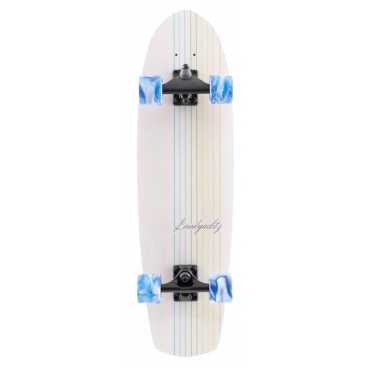 Landyachtz Surf Butter White Lines 31.2 X 9 Cruiser Longboard Complet