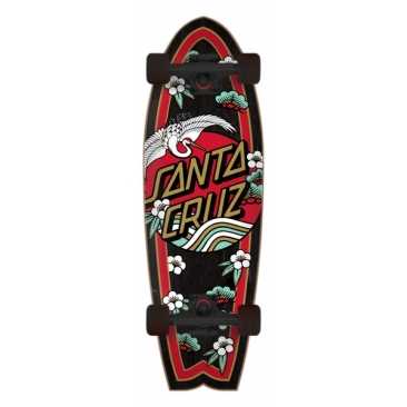 Santa Cruz Crane Dot 8.8 X 27.7 Shark Longboard Cruiser completo