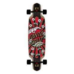 Santa Cruz Crane Dot 9.50 X 37.52 Drop Down Cruiser Longboard Complet