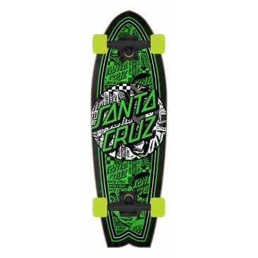 Santa Cruz Flier Collage Dot 8.8 X 27.7 Shk Compleet Longboard Cruiser